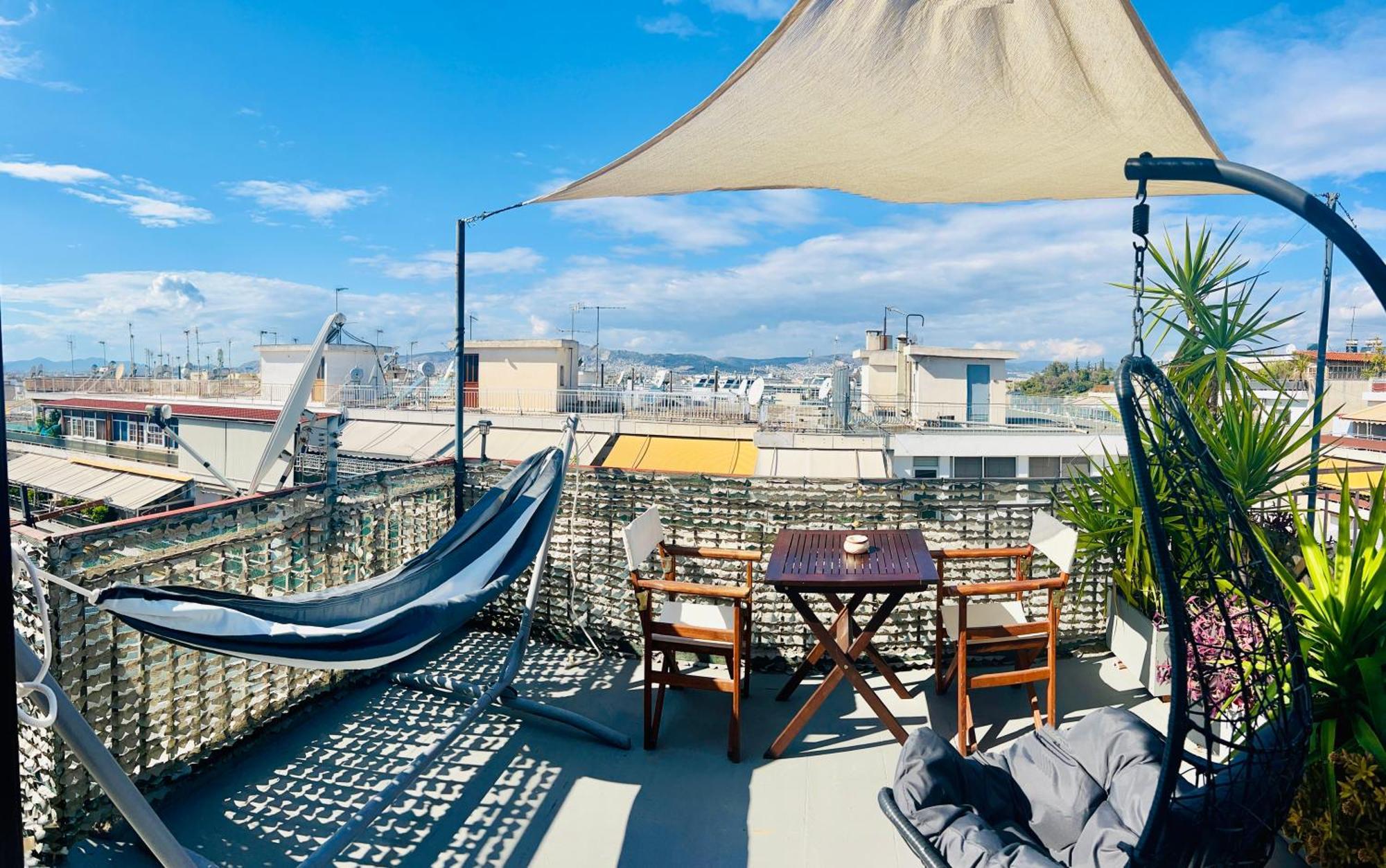 Olympus! Athens! Studio In The Sky!! 20' Walk To The Acropolis Exteriör bild